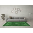 thumbnail image 3 of Ahgly Company Indoor Round Medallion Emerald Green Traditional Area Rugs, 4' Round, 3 of 4