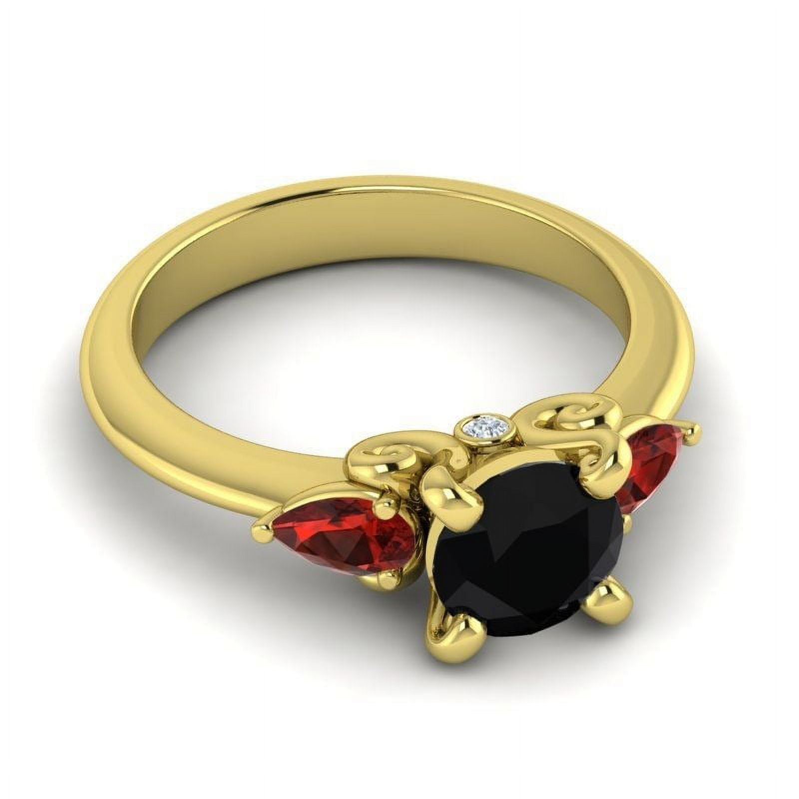 Onyx and garnet ring new arrivals