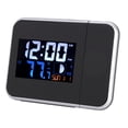 thumbnail image 2 of Reloj despertador electrónico multifuncional con ondas de Radio, reloj de proyección Digital para uso en el hogar y la Oficina, enchufe estadounidense de 120V, 2 of 8