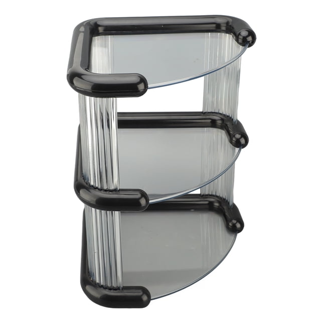 Corner Stand, 3 Tier Shelf Rack, Open Storage Shelves, Countertop Organizer for Bathroom Kitchen Office, Simple Style Design, Multi Tier Kitchen Countertop Space, Comfortable