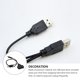 thumbnail image 4 of Cable de datos HDD de 2 piezas, convertidor de disco duro, cables USB, disco de 2,5 pulgadas, adaptador externo fácil de usar, 4 of 6