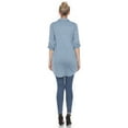 thumbnail image 4 of White Mark Women's Classic Button-Down Tunic Top, 4 of 6