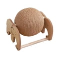 thumbnail image 2 of Pelota rascadora de sisal para gatos, rascador con forma de garra de conejo, juguete interactivo portátil de madera con soporte para hacer ejercicio,, 2 of 9