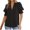 Women's Black Short Sleeve tops, variant on safuny Women's Trendy Basic Tops Solid Tops Puff Sleeve Tees Round Neck Shirts Elegant Casual Vintage Clothing Fashion Summer GreenS Green S