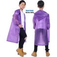 thumbnail image 6 of Kids Rain Jacket, 2 Pack Rain Ponchos for Kids - Reusable Raincoats for Boys and Girls Waterproof Outdoor Rain Gear, 6 of 7