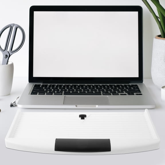 Computer Keyboard Tray Drawer under Desk Slide Abs Plastic and Mouse Stand for Office Underdesk