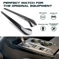 thumbnail image 2 of Xotic Tech 2PCS Interior Gear Shift Side Strip Panel Compatible with Honda Civic 11th Gen 2022 (Black with Carbon Fiber Pattern), 2 of 9