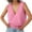 Pink, variant on Sweater Vest Women Loose Women Casual Plain Color V-neck Vest Sleeveless Vest QIPOPIQ Clearance