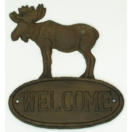 

Beautops Cast Iron Sign Welcome Moose Set of 2 - 0170K-08446