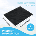 thumbnail image 4 of 2 Pcs Horse Cattle Scratchers, Horse Scratching Post,Super Soft Massage Brush Kit for Equine ,Scratching Itch Relief Pad, 4 of 7