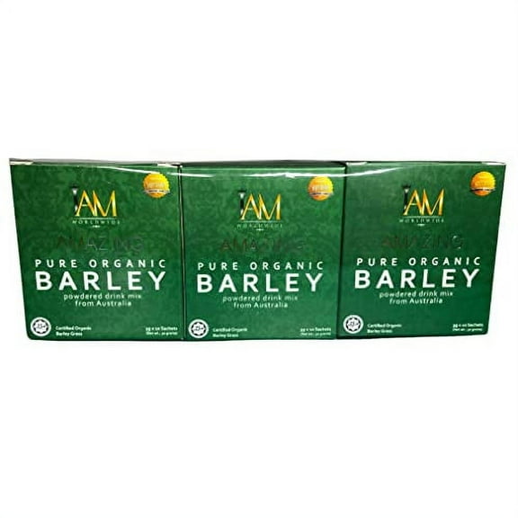 IAM WORLDWIDE Amazing Barley Grass Powder Juice Drink 3 Boxes