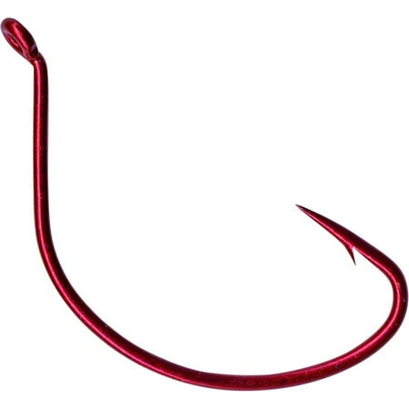 UPC: 0023534361874 | Mustad Croaker Hook – Size: 2/0 (Red Blonde) 10pc