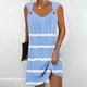 thumbnail image 3 of Vestido de Verano para las Mujeres Impreso sin Mangas Cuello en V, Fluido Casual Y Moda Vestido sin Mangas para las Mujeres, 3 of 5