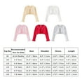 thumbnail image 7 of OBEEII Little Girls Knitted Cardigan Long Sleeve Bolero Shrug Cropped Sweater White Flower Girls Crocheted Crop Tops Outwear Kids Clothes, 7 of 7