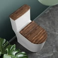 thumbnail image 2 of SEANATIVE Wood Toilet Lid Cover and Toilet Tank Cover Set 2 Piece Toilet Seat Cover and Tank Lid Covers Comfortable Toilet Covers Set for Bathroom Fits Most Toilet Tanks & Lids, 2 of 7