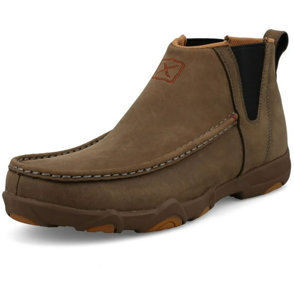 TWISTED X Adult Male 4in Chelsea UltraLite X Driving Moc, Color: Shitake, Size: 11.5, Width: W