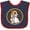 Navy and Red, variant on Inktastic Jack Russell Terrier Dog Art Boys or Girls Baby Bib
