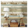 thumbnail image 2 of NuWallpaper NU2188 Old Salem Vintage Wood Peel & Stick Wallpaper, Blue, 2 of 6