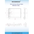 thumbnail image 6 of WOODBRIDGE Shower Base 4836-1000L 48" L x 36" W x 4" H, Left Drain, White, 6 of 6