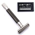 thumbnail image 2 of Parker's Semi Slant Safety Razor and 5 Parker Premium Double Edge Razor Blades (Graphite), 2 of 3