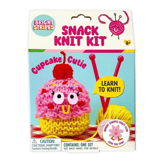 Bright Stripes - Snack Knit Kit: Cupcake Cutie