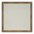 thumbnail image 4 of DesignOvation Beatrice Square Linen Fabric Pinboard, 31 x 31, Rustic Brown, Wooden Wall Organizer, 4 of 5