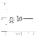 thumbnail image 2 of 14Kw .95ct VS2/SI1 G-I Diamond Stud Thread on/off Post Earrings, 2 of 2