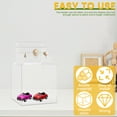 thumbnail image 4 of Clear Acrylic Display Case with Self Assembly Ladder Inside Dustproof Protection Showcase for Handmade Toy Collection, 4 of 9