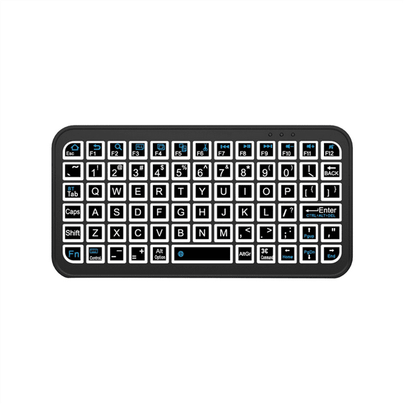 Mini Wireless Bluetooth 5.2 Keyboard 5inch Keycups 7 Color Backlit Rechargeable for PC Android TV Box