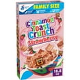 thumbnail image 2 of (3 pack) Cinnamon Toast Crunch Strawberry Breakfast Cereal, Crispy, Family Size, 18.8 oz, 2 of 15