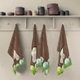 thumbnail image 2 of Easter Bunny Bottom Kitchen Tea Towels Set of 6 Absorbent Hand Dish Towels, Grass Colored Eggs Dishcloths Lint-Free 18x28 Inch Fast Drying for Cooking Baking Home Clean, 2 of 7