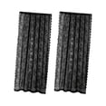 thumbnail image 1 of Cortinas de dos piezas con estampado floral de encaje, cortinas de voile para estudio y hogar, 1 of 9