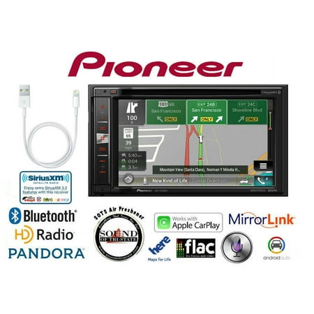 Pioneer AVIC-5200NEX 6.2' Navigation DVD Receiver w/ Lightening to USB Cable