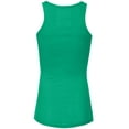 thumbnail image 3 of J. METHOD Women's Tank Top Sleeveless Racerback Basic Stretch Comfy Slim Fitted Ribbed Knit Tops Workout Yoga T Shirt NEWT386 Kelly Green M, 3 of 6