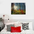 thumbnail image 4 of Shiartex Nature Landscape Sunrise Tree Canvas Wall Art -Wall Decoration for Living Room Forest Picture Artwork Painting Prints of Trees for Bedroom and Home Décor 20x16 in/16x12 in, 4 of 4