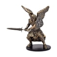 thumbnail image 3 of Figura decorativa de ángel guerrero para mesa, ideal para estanterías, escritorios y vitrinas. Oro, 3 of 9