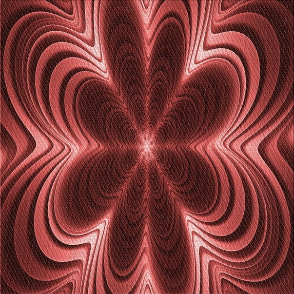 Ahgly Company Machine Washable Indoor Square Transitional Grapefruit Red Area Rugs, 8' Square