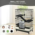 thumbnail image 5 of TOPCHANCES Large Ferret Cage Chinchilla Rabbit Hamster Guinea Pig House Small Pets Home, 5 of 19