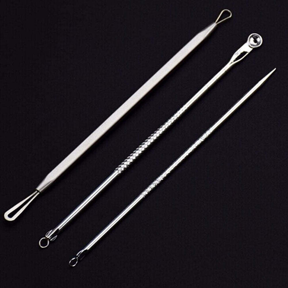 EROCK 3PCS Blackhead Remover Tool Pimples Needle Acne Needle Set
