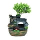 thumbnail image 3 of Fuente de escritorio de agua corriente de rocalla, paisaje acuático Feng Shui para decoración de escritorio de dormitorio, oficina en casa, enchufe estadounidense de 110V, 3 of 8