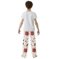 thumbnail image 4 of FORMRS Niños Pajama Pants with Pockets Size 9-10Y Soft Lounge Sleep Bottoms, Red Christmas Gift Pattern, 4 of 8