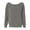 Grey Triblend, variant on Bella-Canvas B7501 Womens Sponge Fleece Wide Neck Sweatshirt, Solid Black Triblend - Large