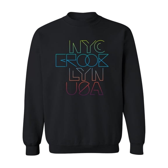 New York, Brooklyn. Sweatshirt Men -Image by Shutterstock, Male XX-Large