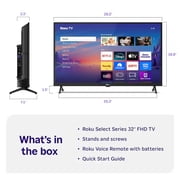 Restored Roku Smart TV – 32-Inch Select Series, 1080p Full HD TV – Roku TV with Voice Remote