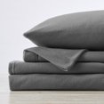 thumbnail image 4 of Great Bay Home Super Soft Extra Plush Fleece Warmer Sheet Set  (Full, Charcoal), 4 of 7