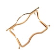 thumbnail image 3 of KAKOWELY Purse Frame 27cm Concave Waist Embossed Lip Shape Hand Tote Handbag Iron Purse Frame Coin Bag Decorative Kiss Clasp Lock for Bag Making DIY Craft (Golden), 3 of 5