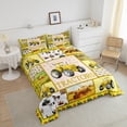 thumbnail image 4 of Erosebridal Cartoon Farm Truck Comforter Sets Full Size, Tractors Equipped Car Comforters & Duvets, Bedroom Decoration, Reversible 3-Piece, Super Cozy, 4 of 7