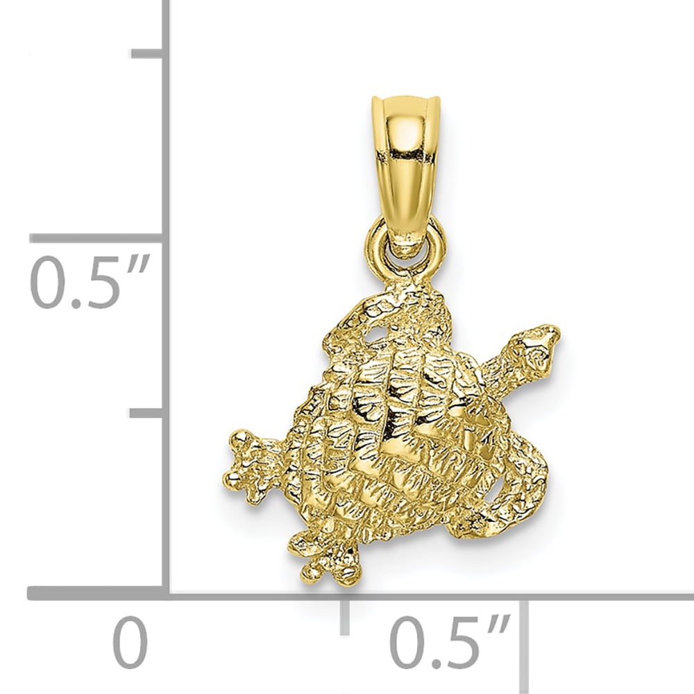 FJC Finejewelers 10k Yellow Gold Sea Turtle Charm