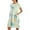 Mint Green, variant on Ruyang 2024 New Women's Round Neck Dress Casual and Comfortable Cotton Short Sleeves Beach Dress With Pockets Summer Dresses with Pockets Casual