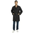 thumbnail image 2 of VOgRYE Professional Lab coat for Women Men Long Sleeve, Black, Unisex, 2 of 4
